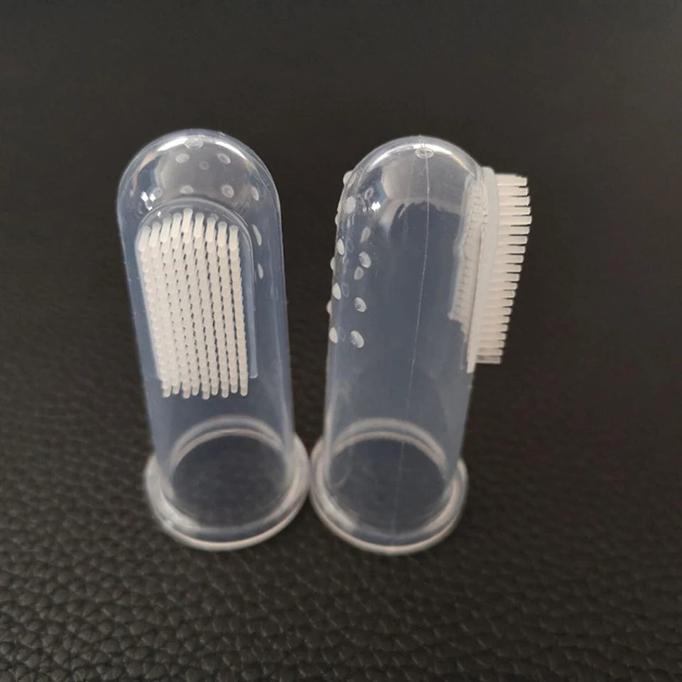 Super Soft Silicone Pet Finger Toothbrush Teddy Dog Brush Tartar Remover