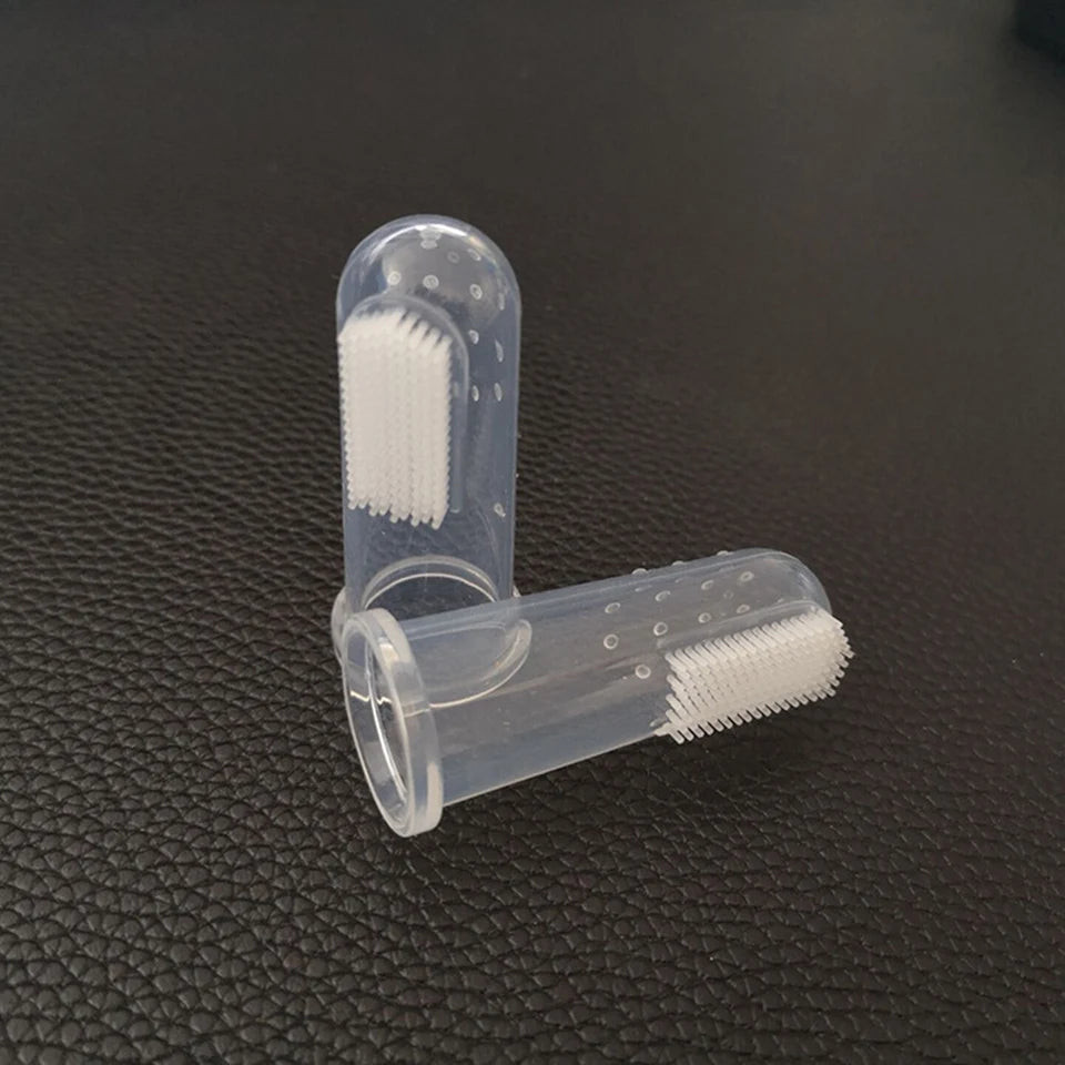 Super Soft Silicone Pet Finger Toothbrush Teddy Dog Brush Tartar Remover