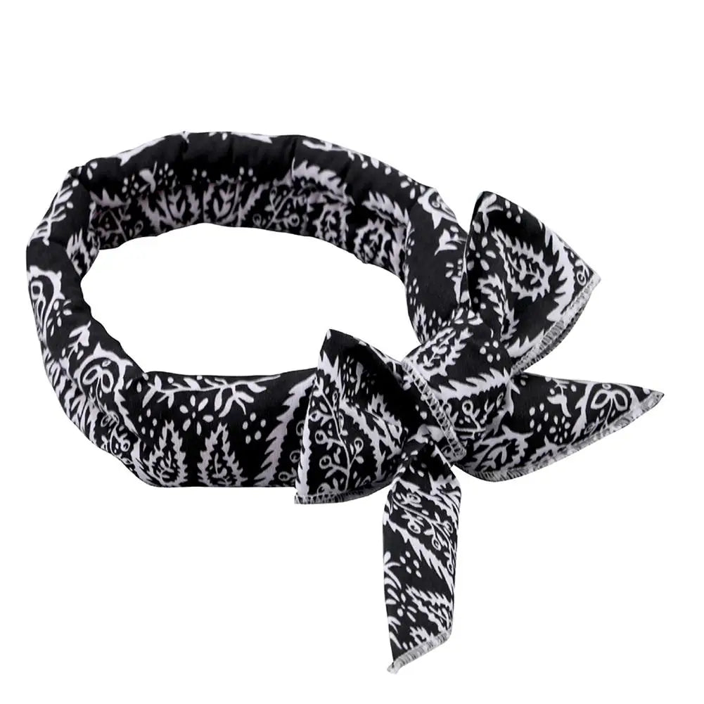 Pet Cooling Ice Scarf Cool Ice Towel Heatstroke Dogs Cats Ice Collar Adjustable Cat Collar Bib prevent heat stroke Dog Supplies