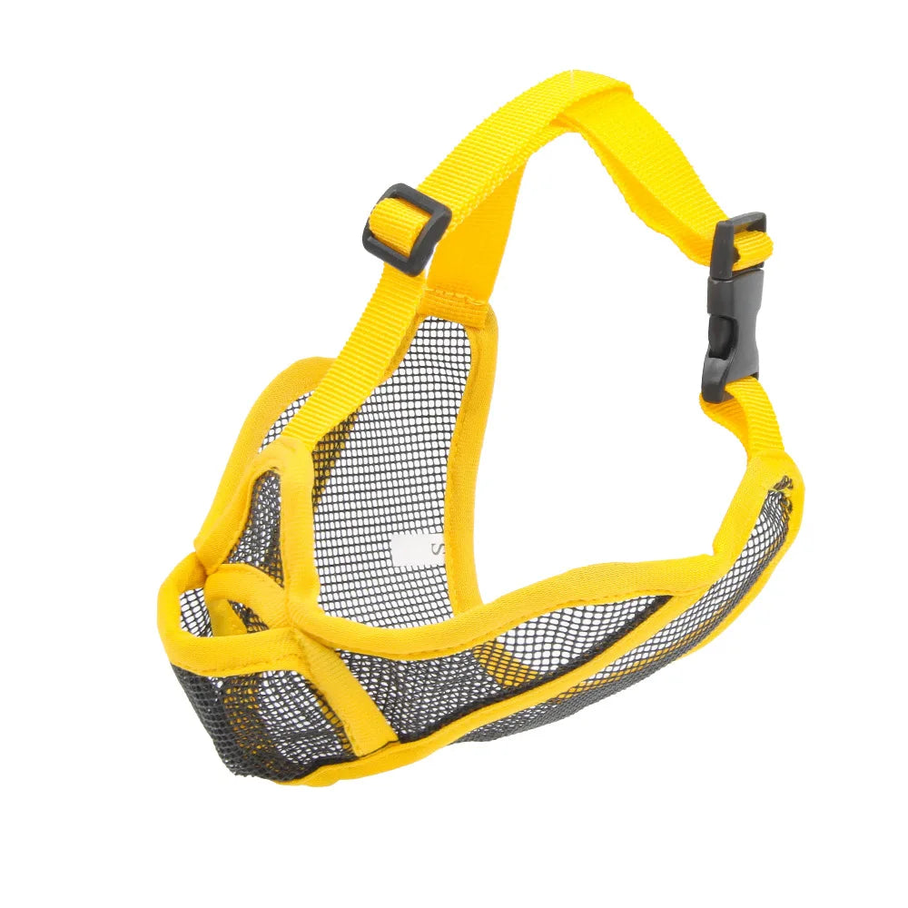 Summer French Bulldog Short Nosed Adjust Pet Muzzle for Dogs Face Shield Pug mascotas Accessories Prevent Accidental Ingestion